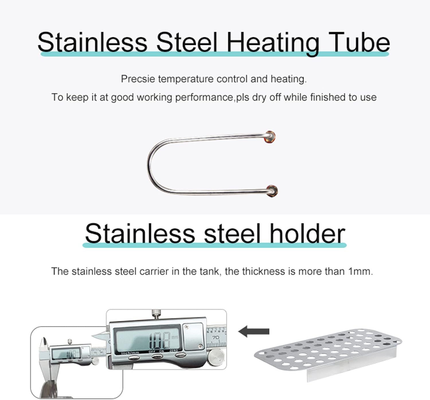 1/2/4/6-Hole Digital Water Bath Heater, RT - 99.9°C, Anti-Dry, with Drain Hole + Adjustable Cover, for Laboratory/Research Use