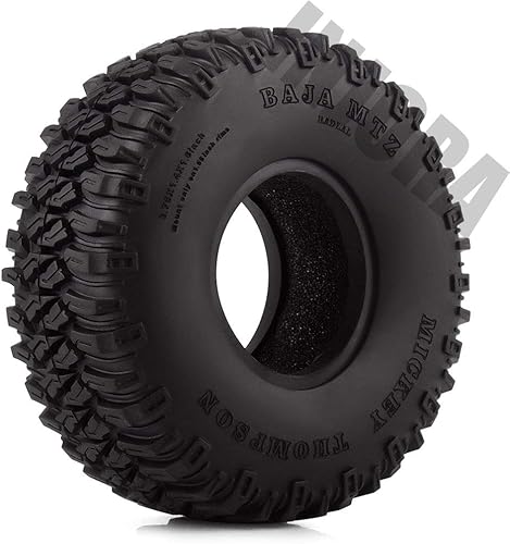 Miniatura 3 de INJORA 4 unids 1.55 "neumáticos de goma suave 1.55 pulgadas neumático para RC Crawler Car D90 TF2 Tamiya CC01 LC70 LC80