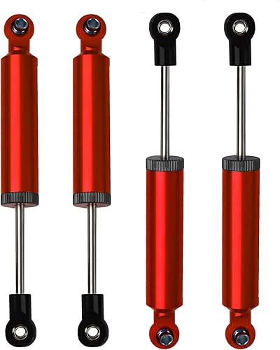 4 piezas de amortiguadores de automóvil a control remoto, amortiguadores de resorte interno, piezas de actualización compatibles con Axial SCX10
