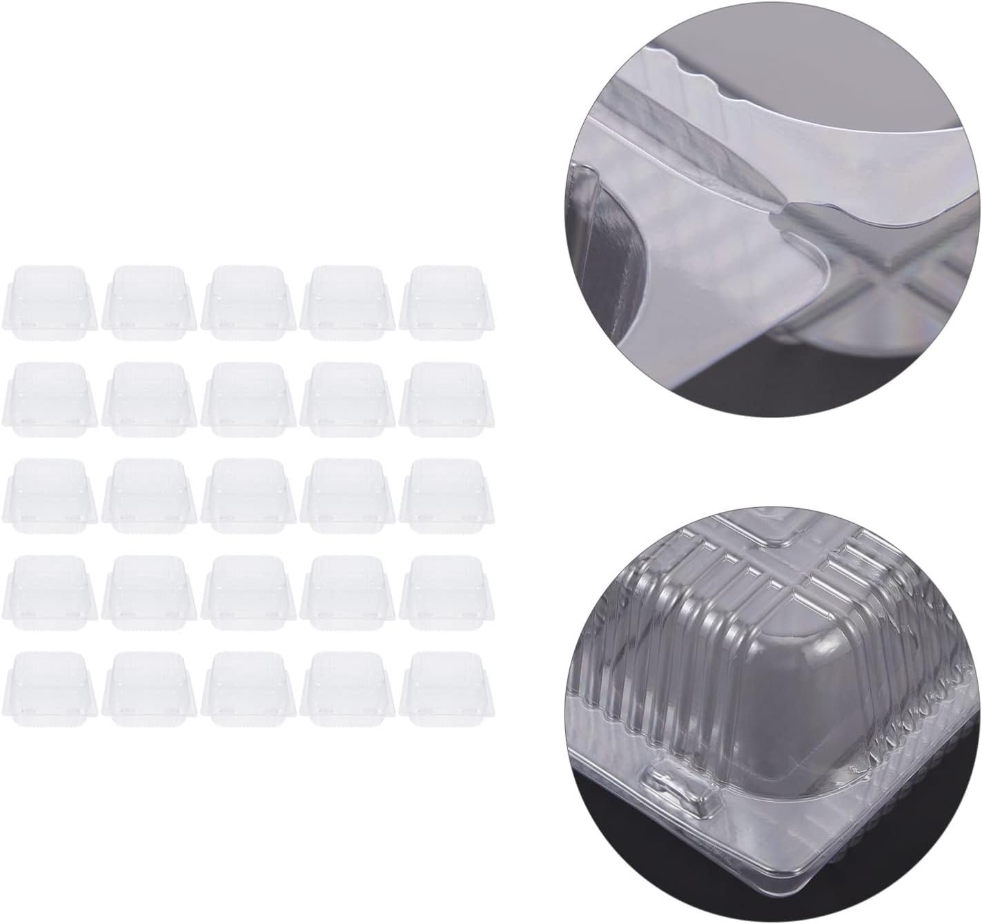 Plastic Cake Boxes Clear Covers Single Use Food Packing Box for Cake Mousse Desserts Perfect for Party Wedding Shower