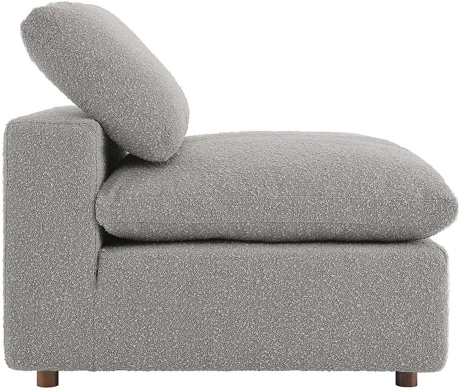 Modway Commix Down-Filled Overstuffed Boucle Sectional Sofa Armless Chair
