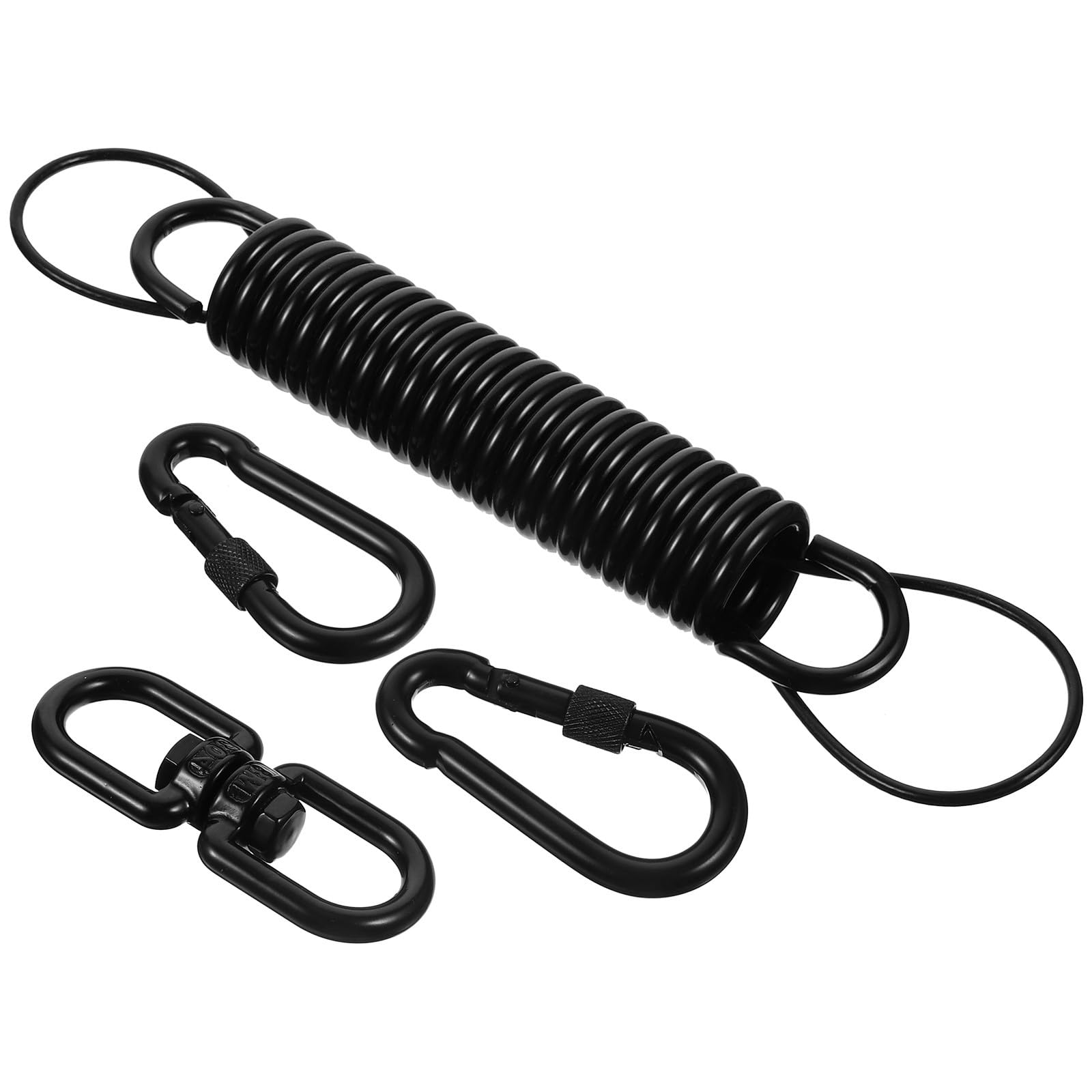 UKCOCO Resorte para Silla Hamaca de Porche, Accesorio de Metal Resistente para Colgar Hamacas y Columpios, Kit de Resortes de Suspensión Duradero para Uso Exterior