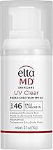 EltaMD UV Clear Face Sunscreen SPF 46, Oil-Free Sunscreen with Zinc Oxide, Dermatologist Recommended
