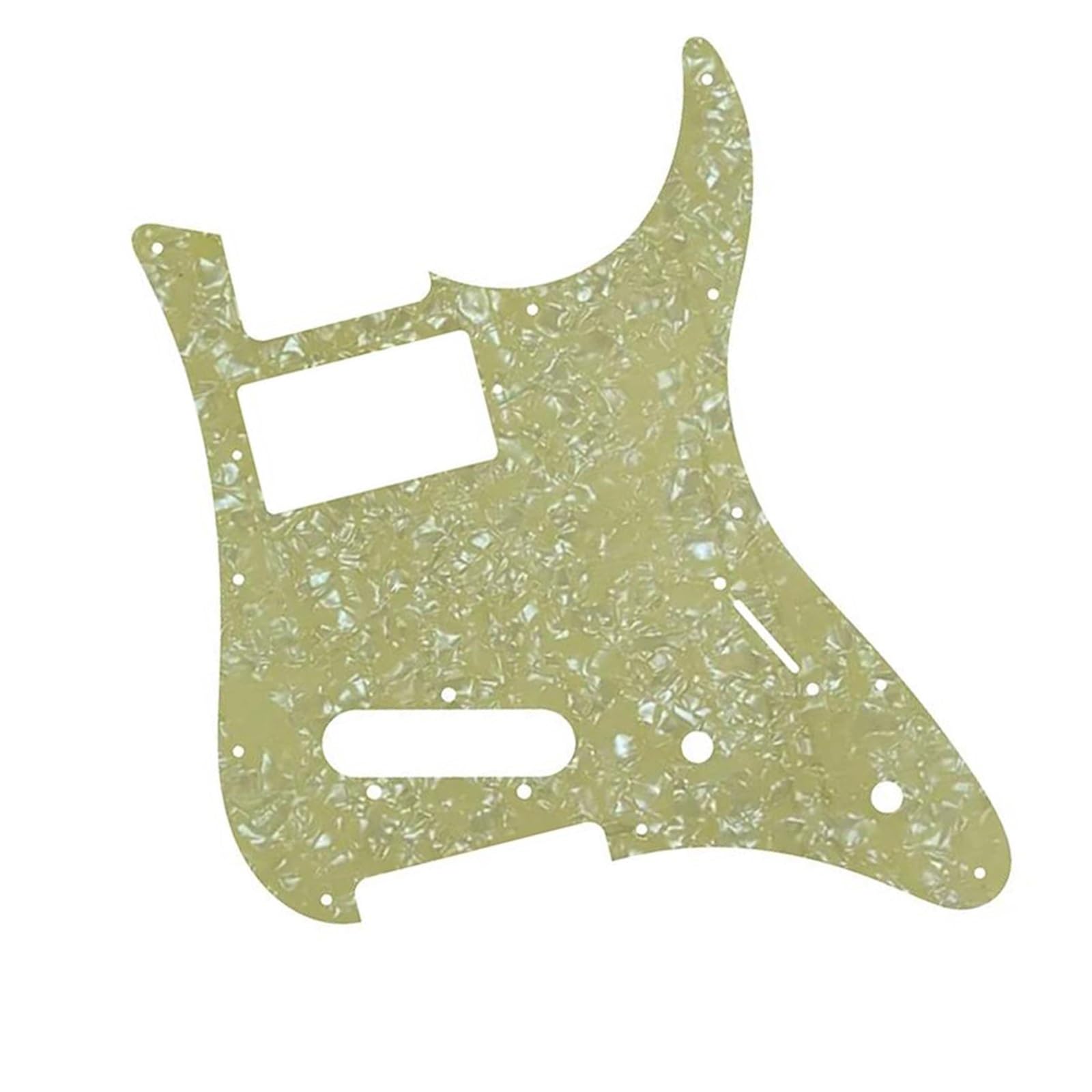 maskownica do gitary Części niestandardowe do gitary Pickguard z przetwornikiem mostkowym i humbuckerem na gryfie, 4-warstwowa kremowa perła