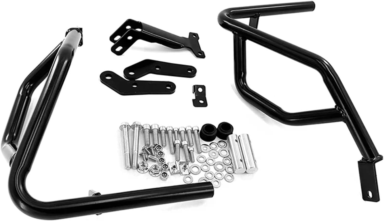 for Honda XL750 TRANSALP 750 2023-2024 Motorcycle Crash Bar Bumper Central Parking Stand Support Side Frame Rack Luggage Bracket(A-Black-Lower Only)