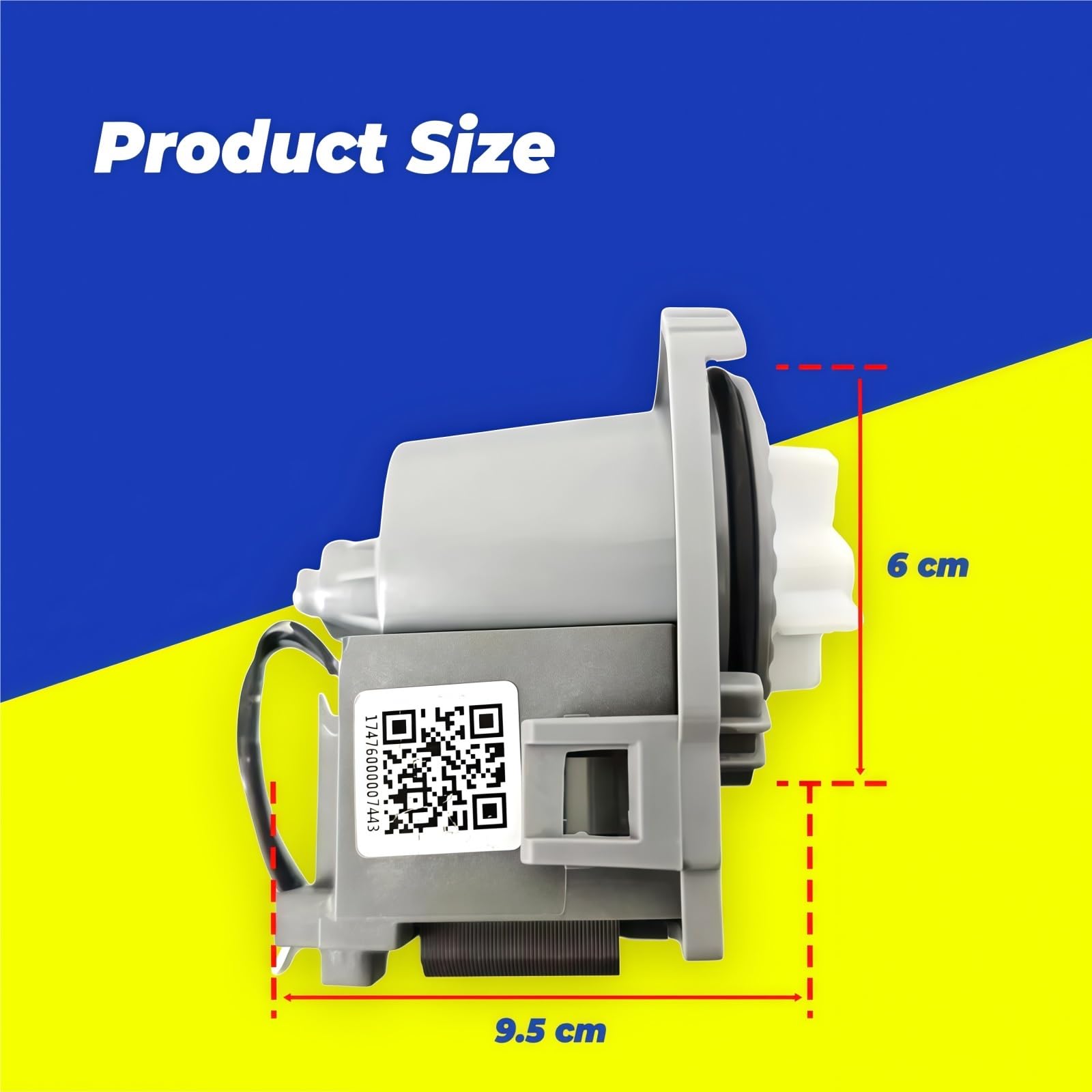 FUDI 1718C 17476000007443 Original Universal-Ablaufpumpe for Geschirrspüler – 220–240 V, 50 Hz, 30 W, 0,2 A, Ersatzteil