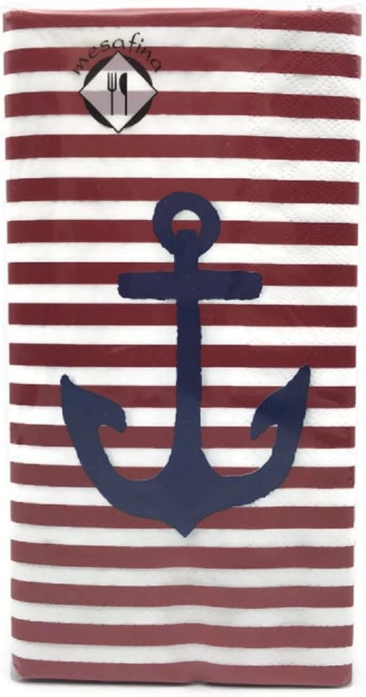 MesafinaYacht Club Anchor Guest Napkin 32 Count