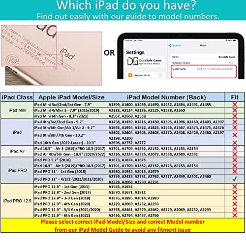 Image of DuraSafe Cases for iPad Pro 11 4th 3rd 2nd Generation Cover A2759 A2761 A2762 A2377 MNXE3HN /A MNXD3HN /A A2435 MNXG3HN /A MNXF3HN /A MNXJ3HN /A MNXH3HN /A MNXN3HN /A MP553HN /A A2228 MY232HN /A - Damask