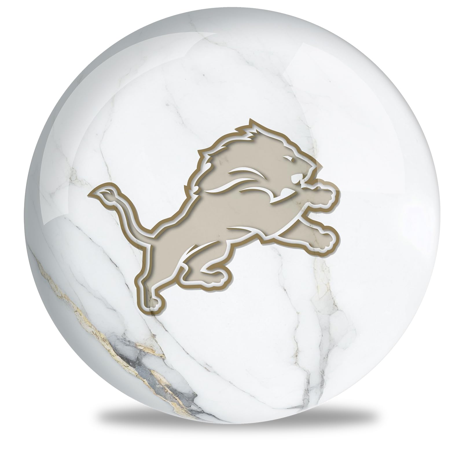 On The Ball Bowling NFL Marble Detroit Lions 10#