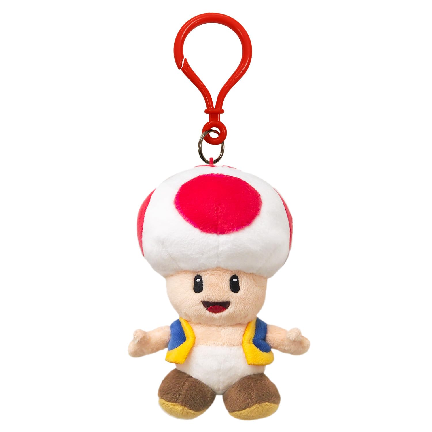 Super Mario  Kids Toad Plush Keychain - San-Ei