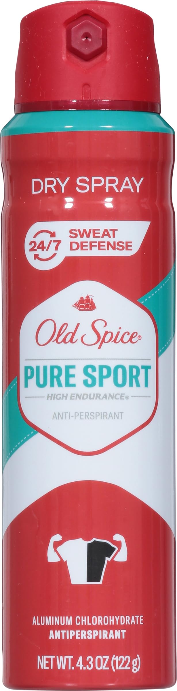 Old Spice, Deodorant Pure Sport Dry Spray, 4.3 Ounce