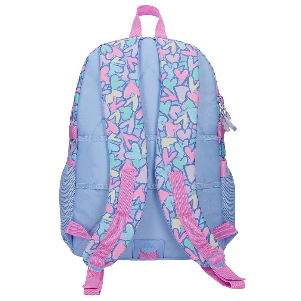Movom Best Wishes mochila infantil, mochila escolar, fabricada en Poliéster, ruedas dobles de giro multidireccional, Múltiples formas de usarlo, rosa