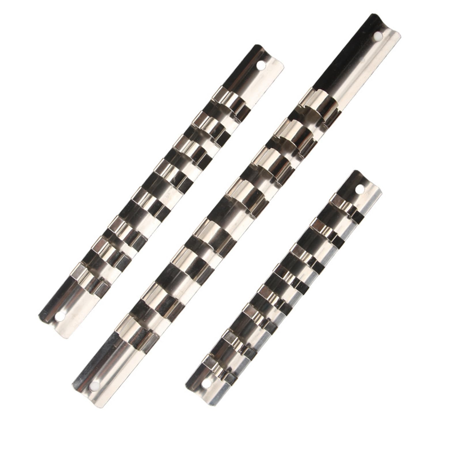NEWFT Efficient Steel Socket Organizers for Efficient Tool Storage in Garage or Workshop with Three Size for Professional Need Quick Identification