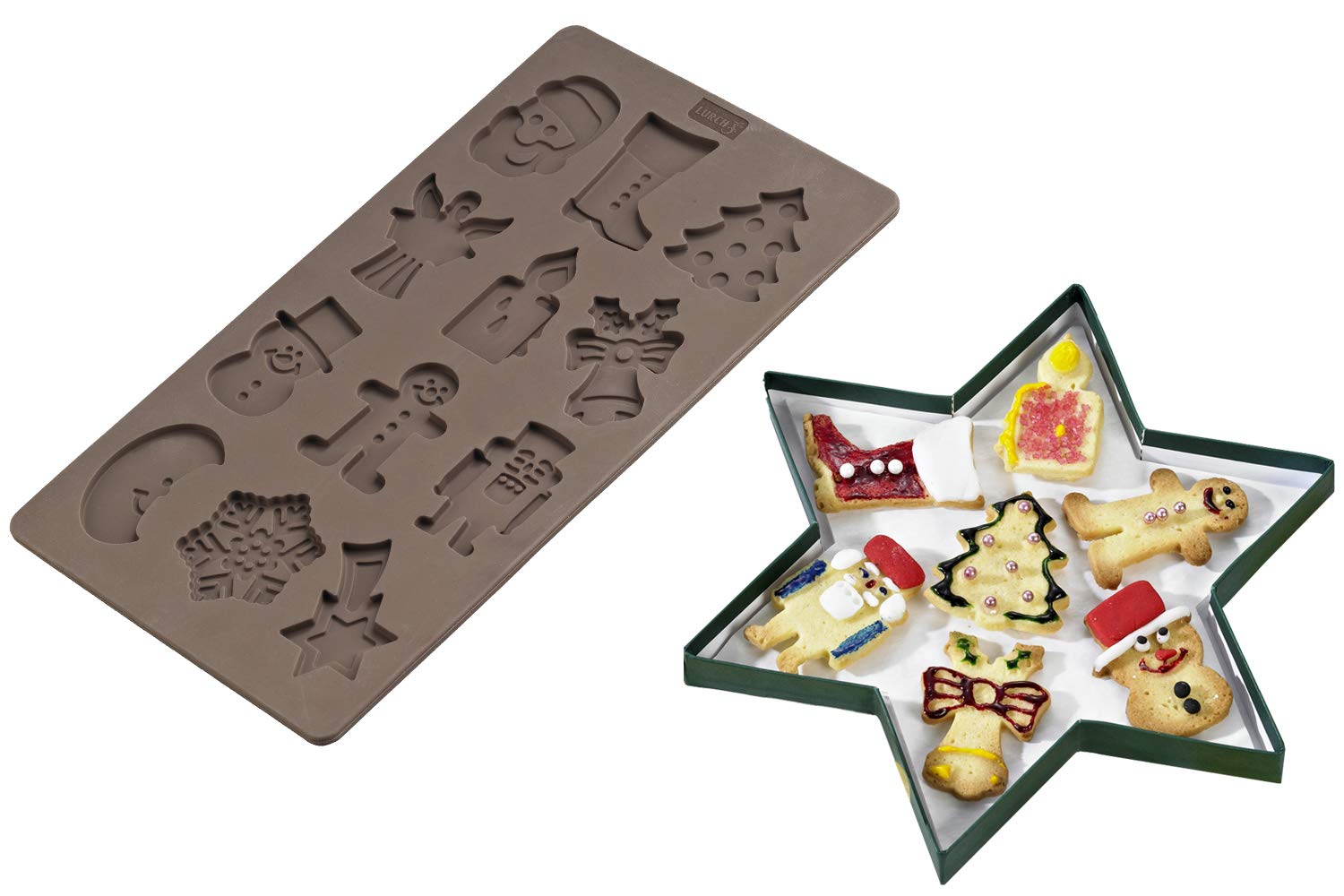 Flexiform Set De 2 Moules à Gaufre Pour 3 Pièces | 85084 | LivWise