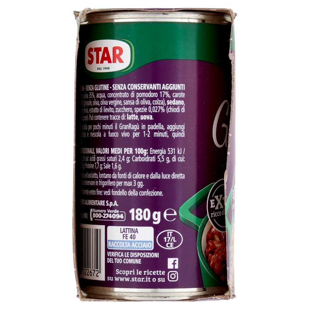 Italian Gourmet bundle Il mio gran ragu Sauce Bolognaise Extra Gusto 12x (2x180 g) – 24 Barquettes Sauce Viande Style Italien, Prête à l’Emploi, Format Stock Familial + Italian Gourmet Polpa