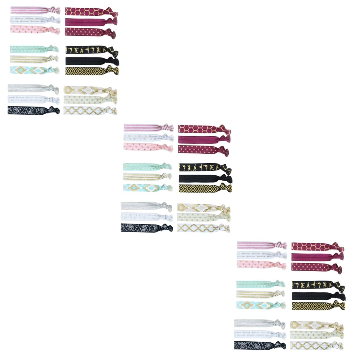 DOITOOL 54stücke Elastische Haargummis Ohne Knick Bunte Bänder Für Pferdeschwänze Starke Halter Für Yoga Und Freizeit Haaraccessoires Für Frauen Und Mädchen