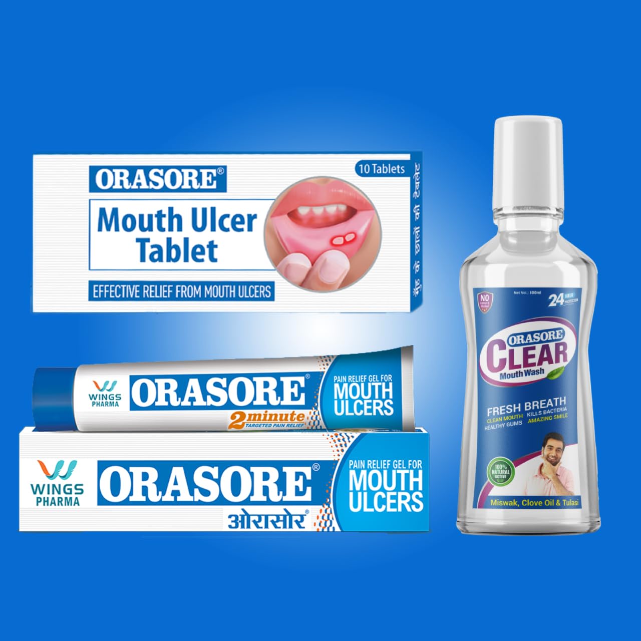 Buy Orasore Ultimate Oral Care Combo Pack with 1 unit each of Mouth