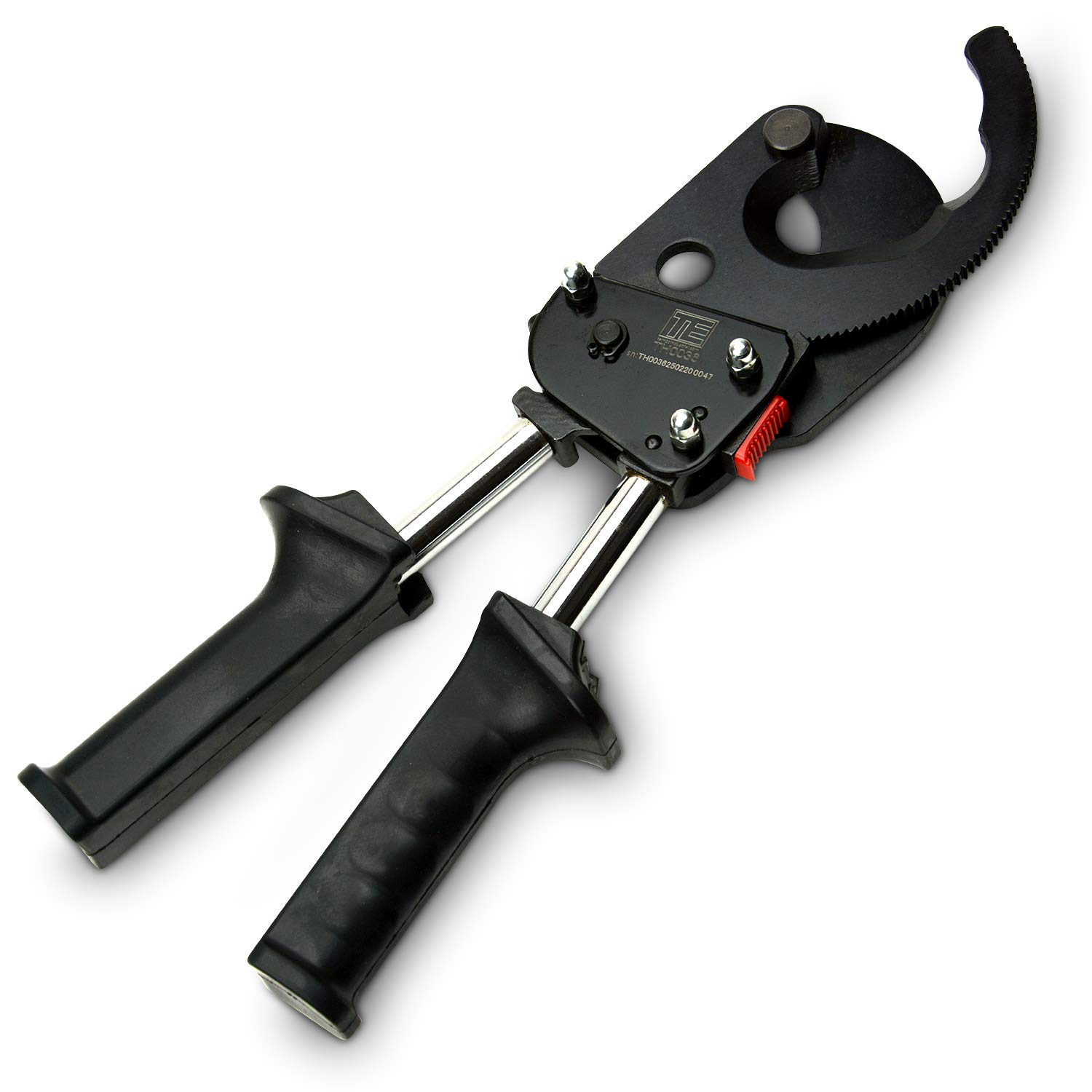 TEMCo TH0036 Heavy Duty 1000 MCM Ratcheting Wire & Cable Cutter for Copper and Aluminum