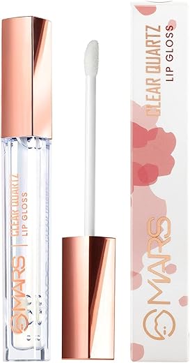 MARS Clear Quartz Lip Gloss for Women| Hydrating & High Shine | Lightweight Weight & Comfortable Lip Gloss (3.0 ml)