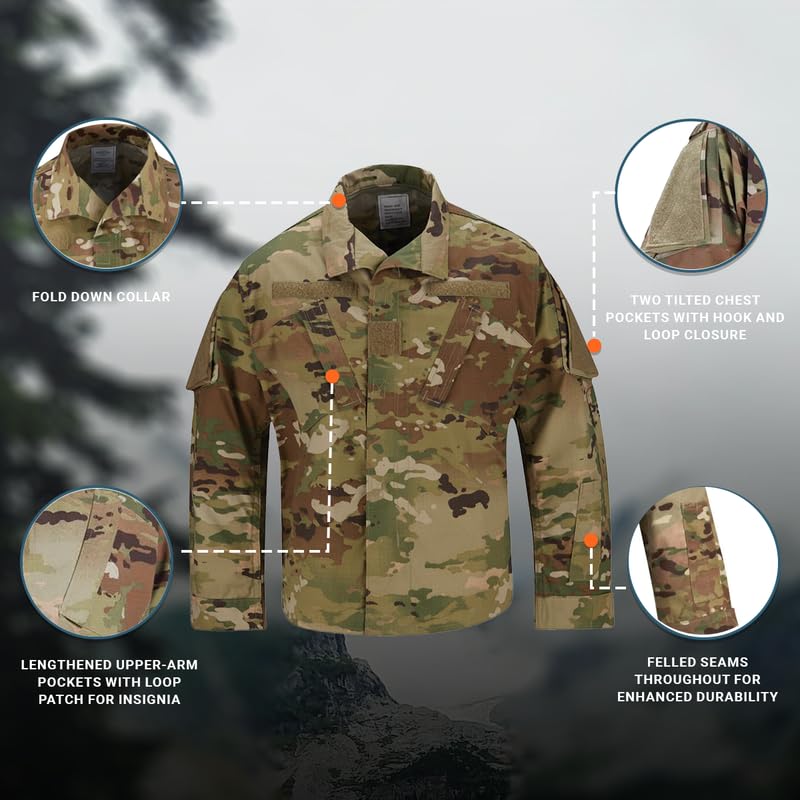 Chaqueta Acu Coat Propper de uniforme militar unisex en tejido de mezcla resistente 6
