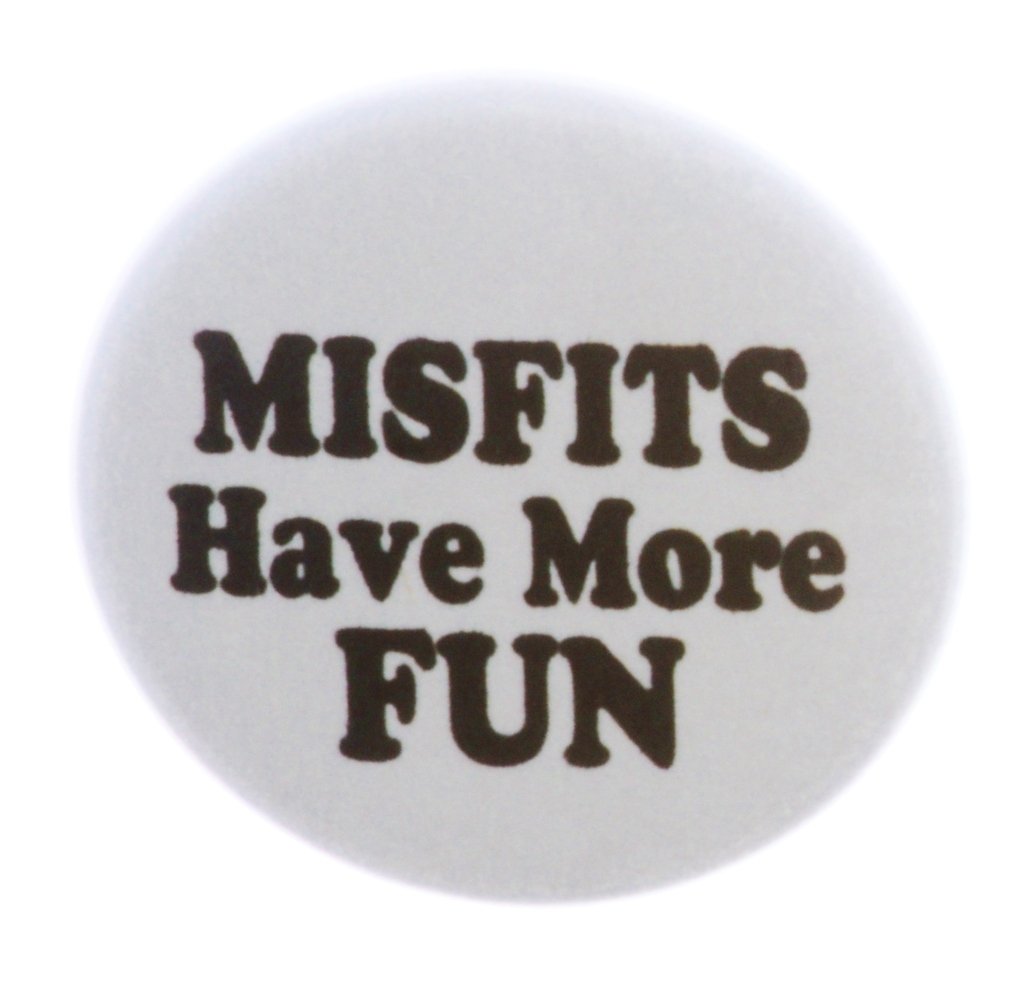 A&T DesignsA & T Designs Misfits Have More FUN 2.25" Keychain Emo Punk Goth