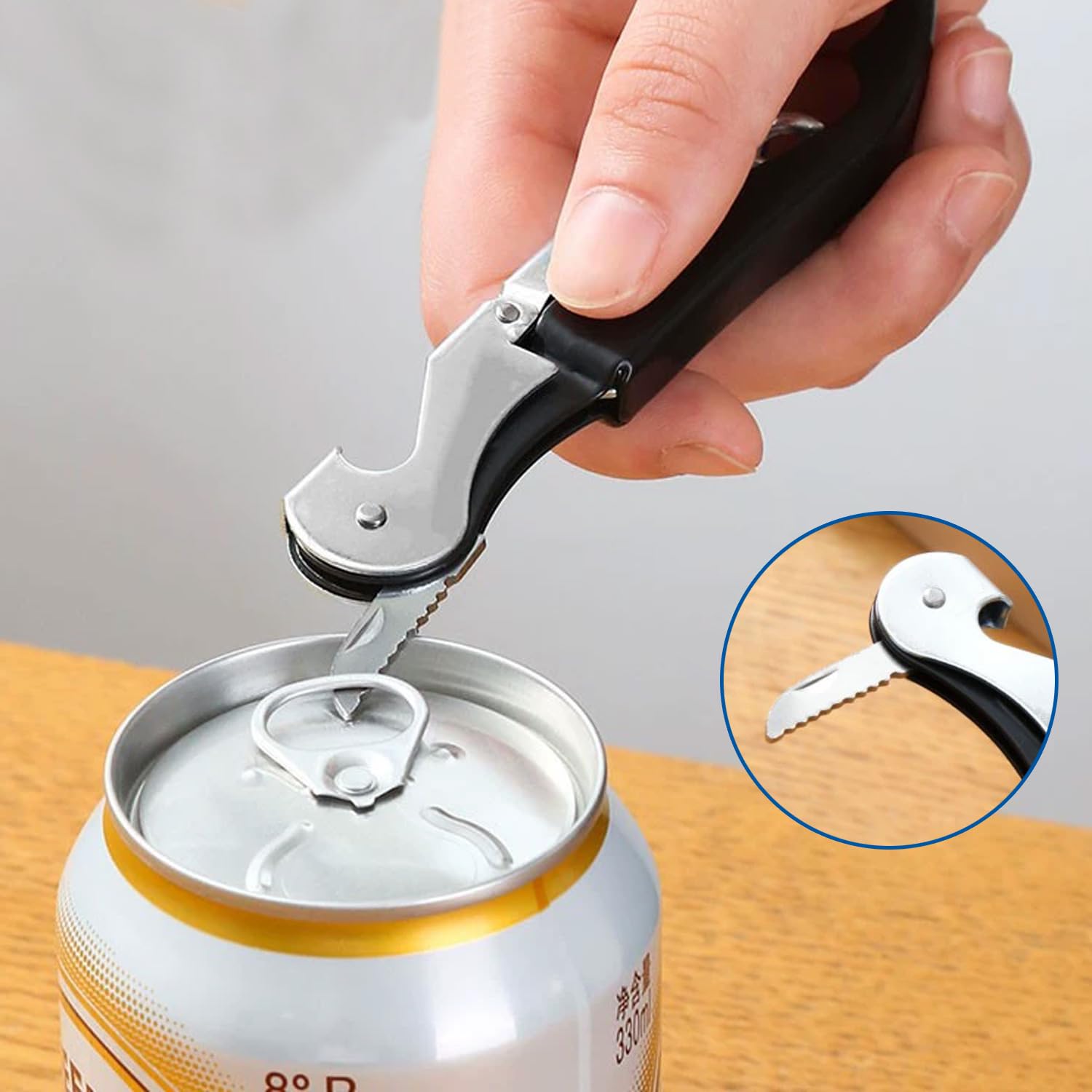Wine Opener Set (5 Pack) - Professional Waiter's Friend Corkscrew and Bottle Opener, Premium Stainless Steel Corkscrew for Wine and Beer, Ideal for Sommeliers and Waiters, Durable and Efficient - Image 4