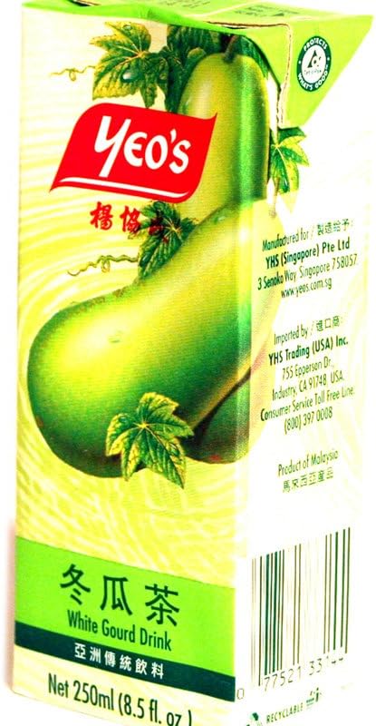 White Gourd Drink (Winter Melon Drink) - 8.5 fl oz - 250ml (Pack of 24)