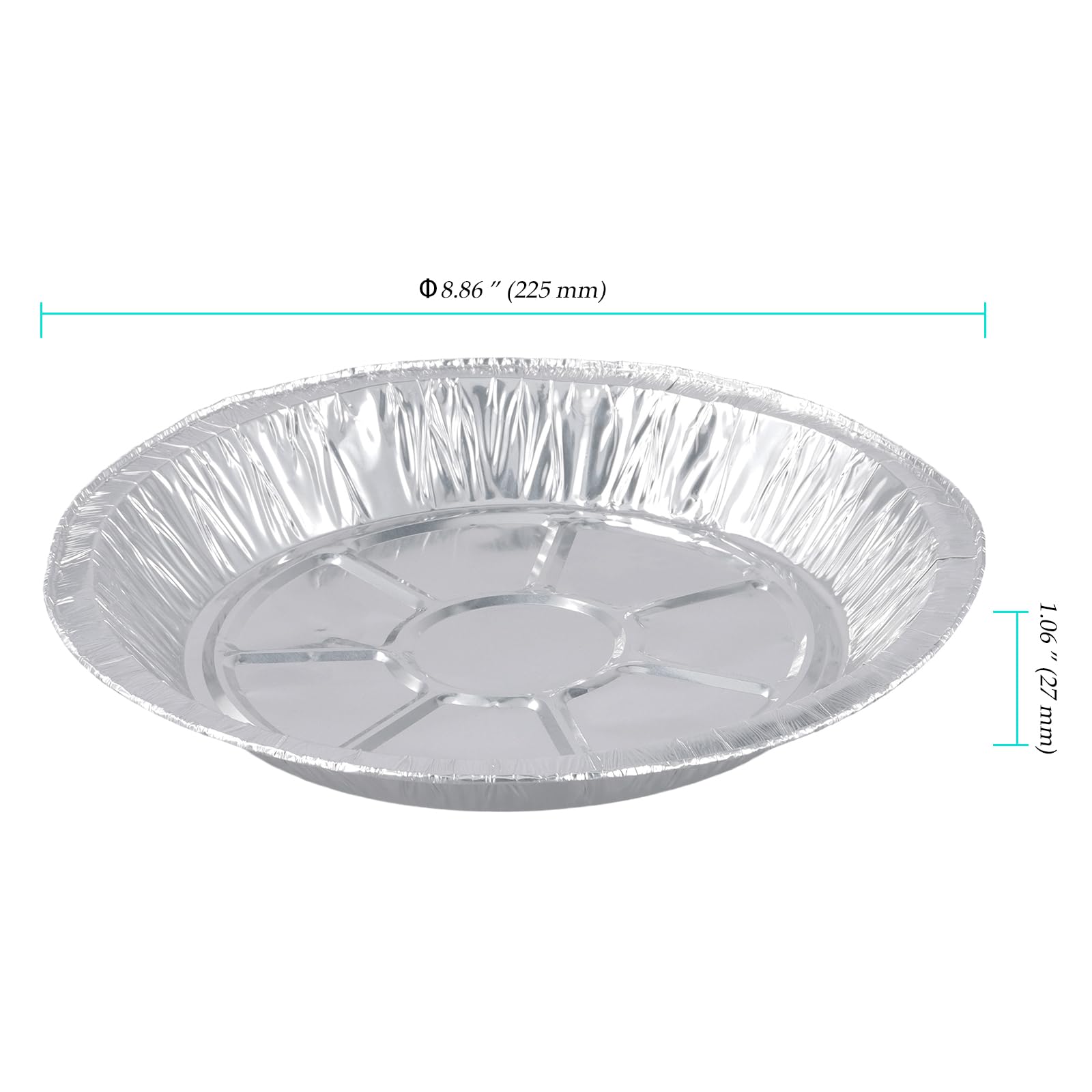 60 vassoi in alluminio da 22,9 cm per torte, torte, friggitrice ad aria
