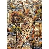 CREAFOMIFE Puzzle 1000 Pièces pour Experts, Village Vintage Difficile 70x51 cm,...
