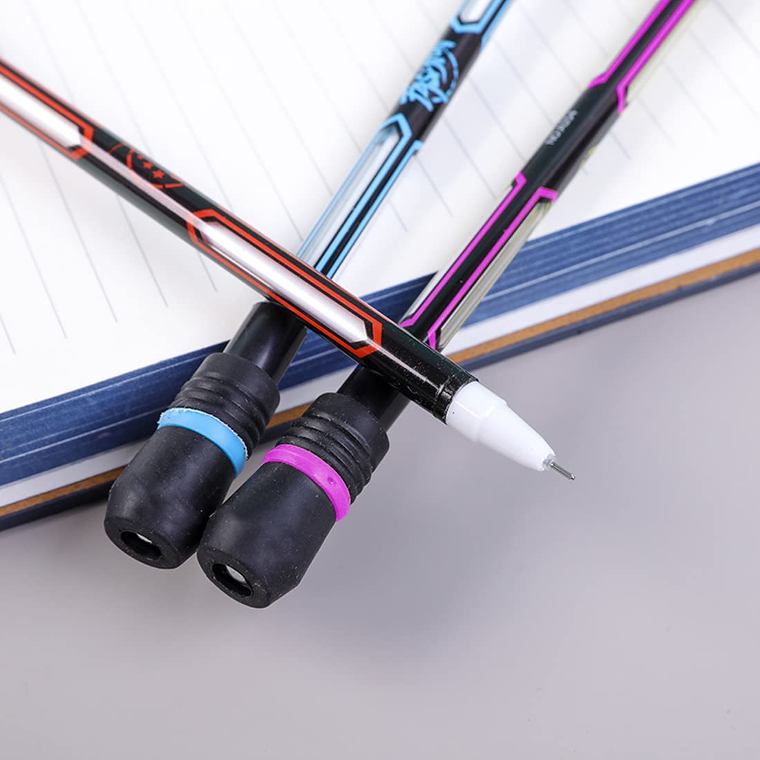 LICHUANUK 3 Pieces Spinning Pen, Rotating Pen, Finger Rotating Pen, No Pen Refill, Pen Rotating Pen, Rotating Pen for Students - Image 4