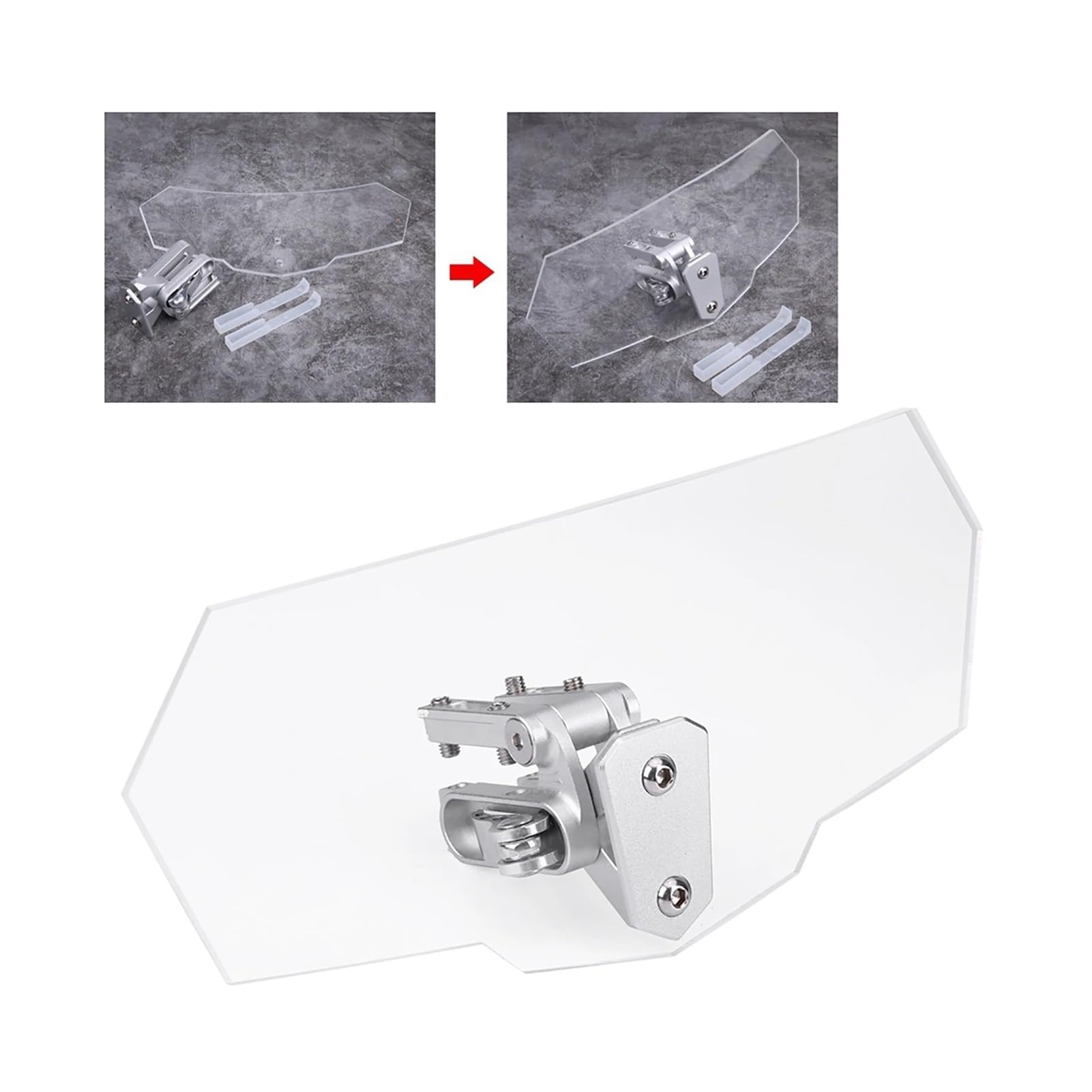 Deflectores Viento Parabrisas Universal Ajustable para Motocicleta, Deflector De Viento, Parabrisas Universal para, De Viento para
