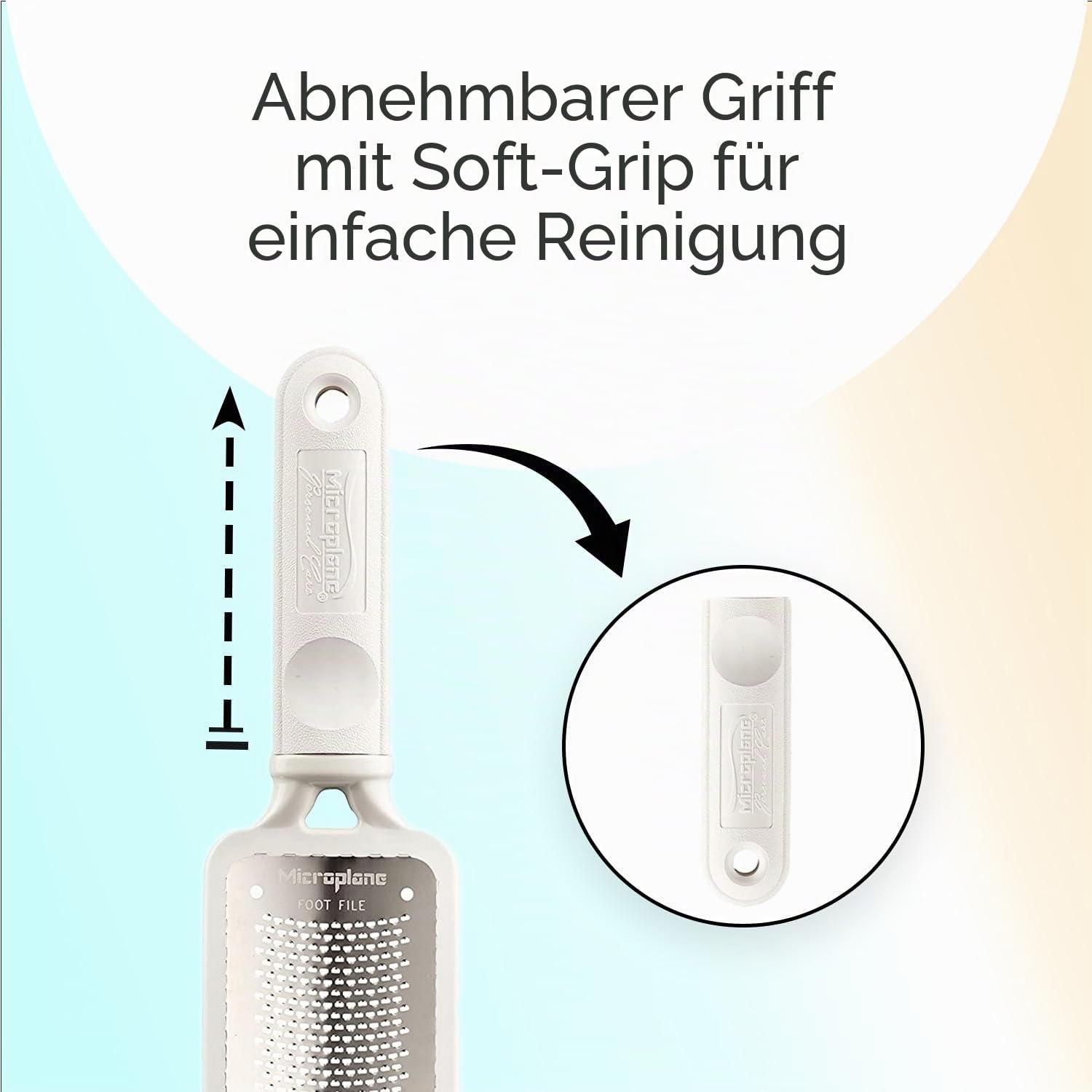 Microplane Colossal Pedicure Rasp Foot File - White by Microplane