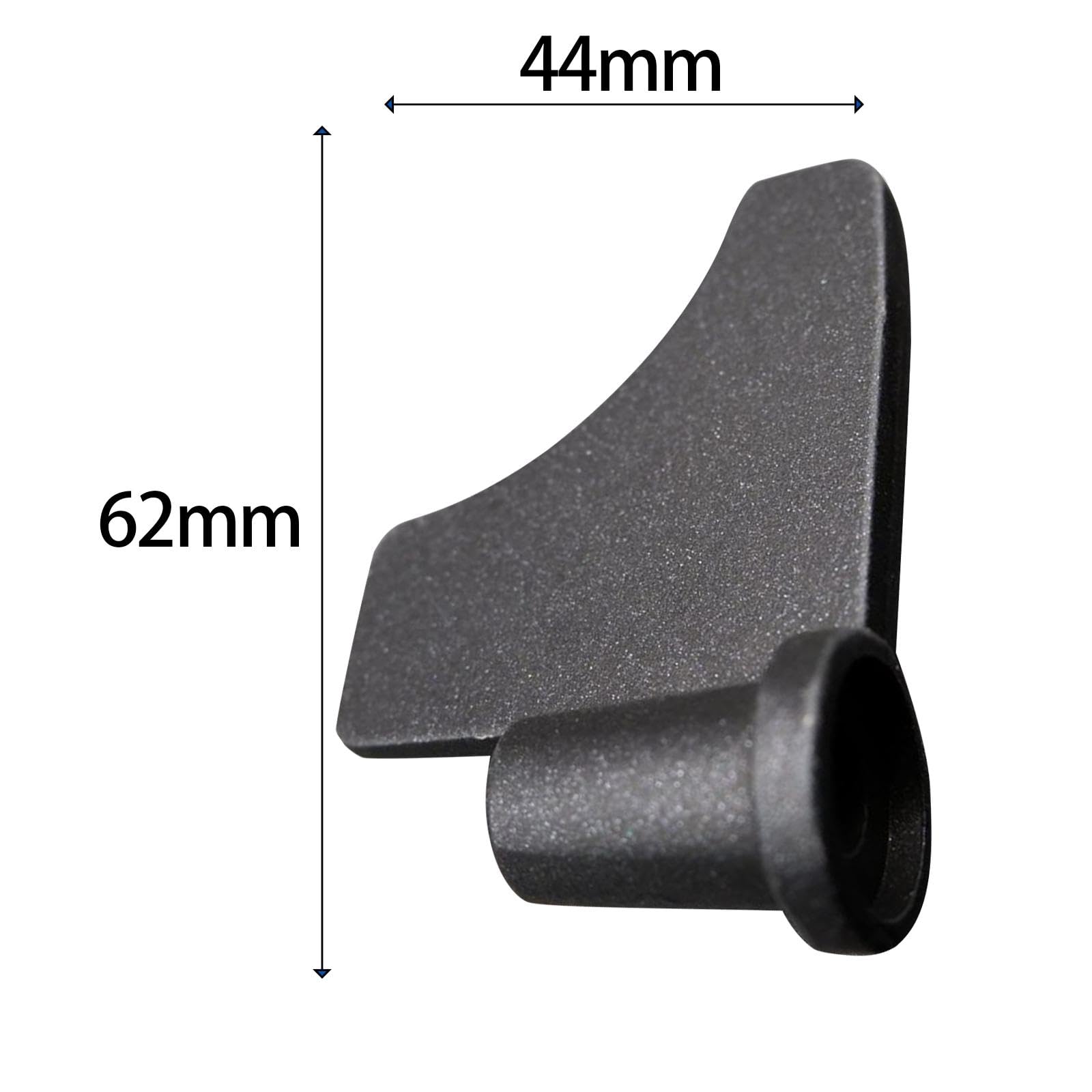 Piezas antiadherentes para hacer pan, pala ligera para amasar para hornear en casa, 62 x 21 x 44 mm, color negro