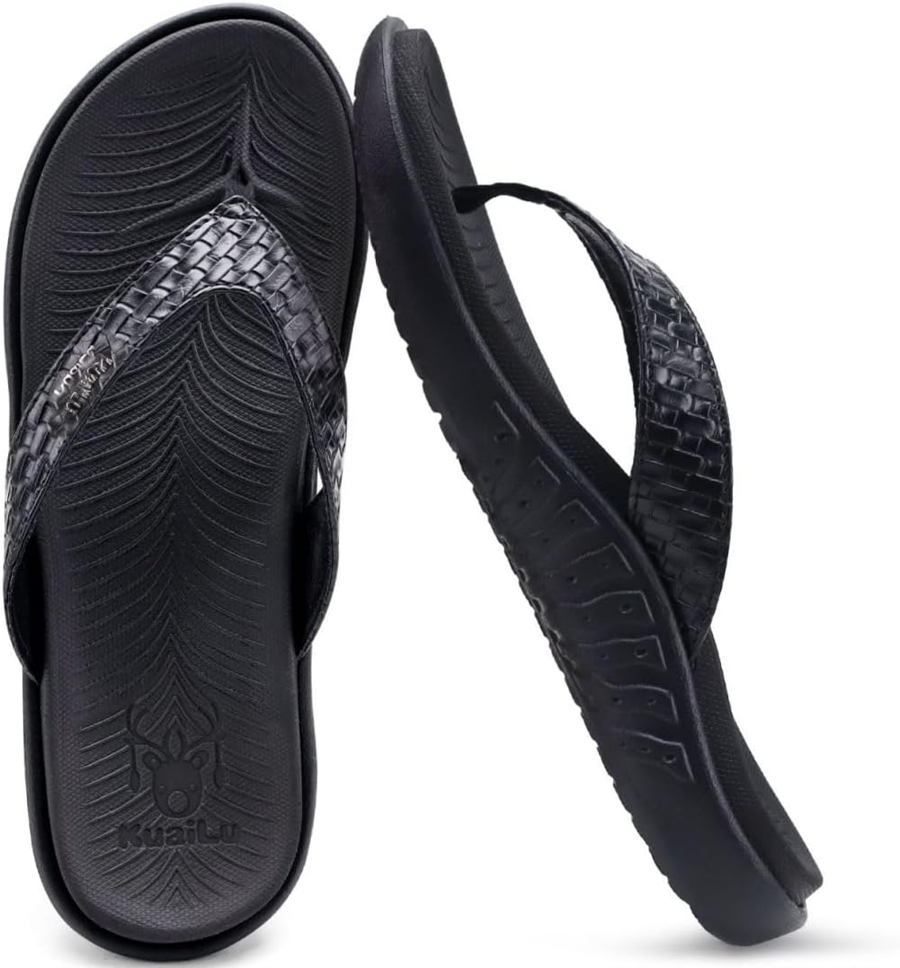 KuaiLu Womens Flip Flops Ladies Yoga Mat Comfortable Walking Thong Sandals With Plantar Fasciitis Arch Support Slip On Indoor Outdoor For Summer - Image 7