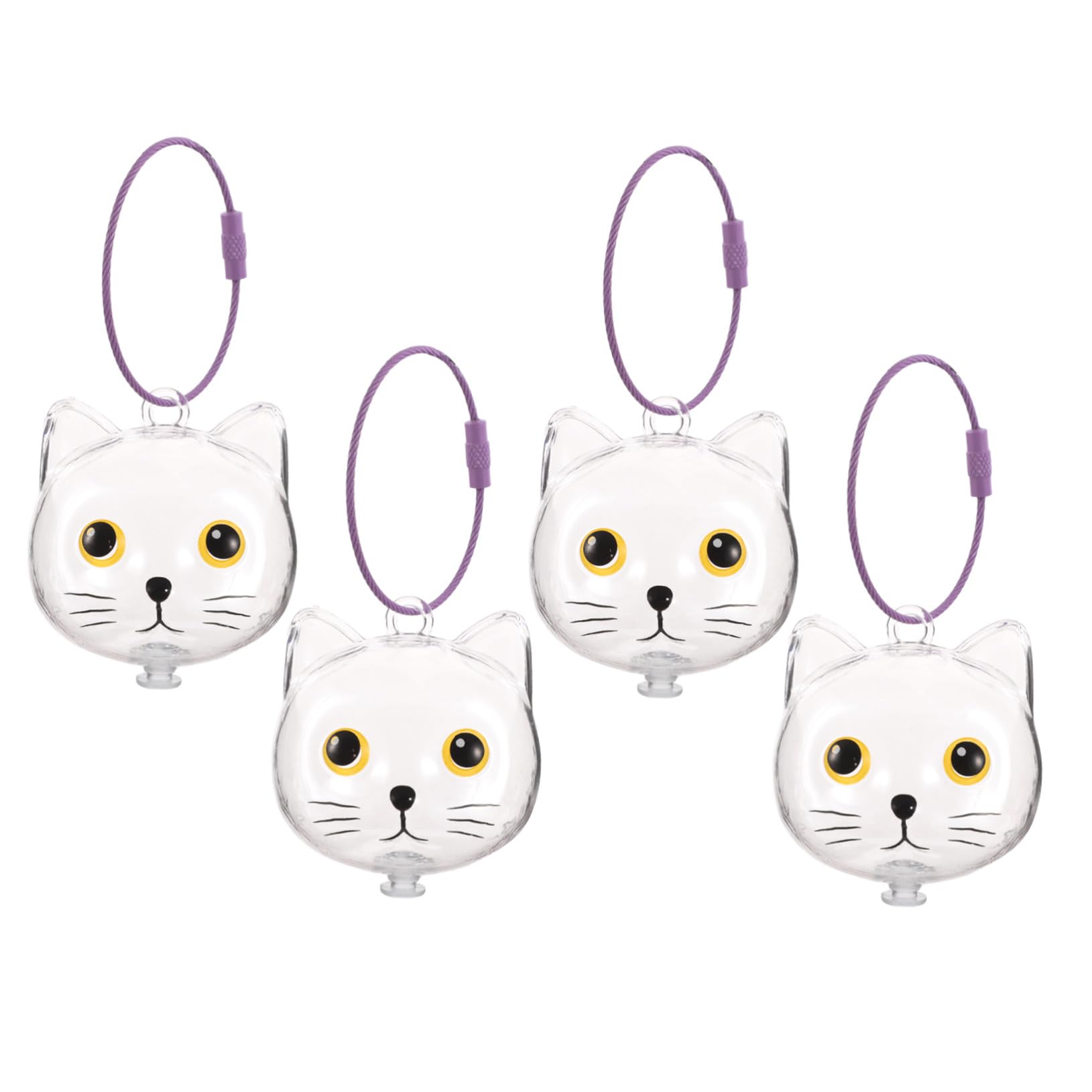Almacenamiento transparente para pelo de mascota con colgante de recuerdo