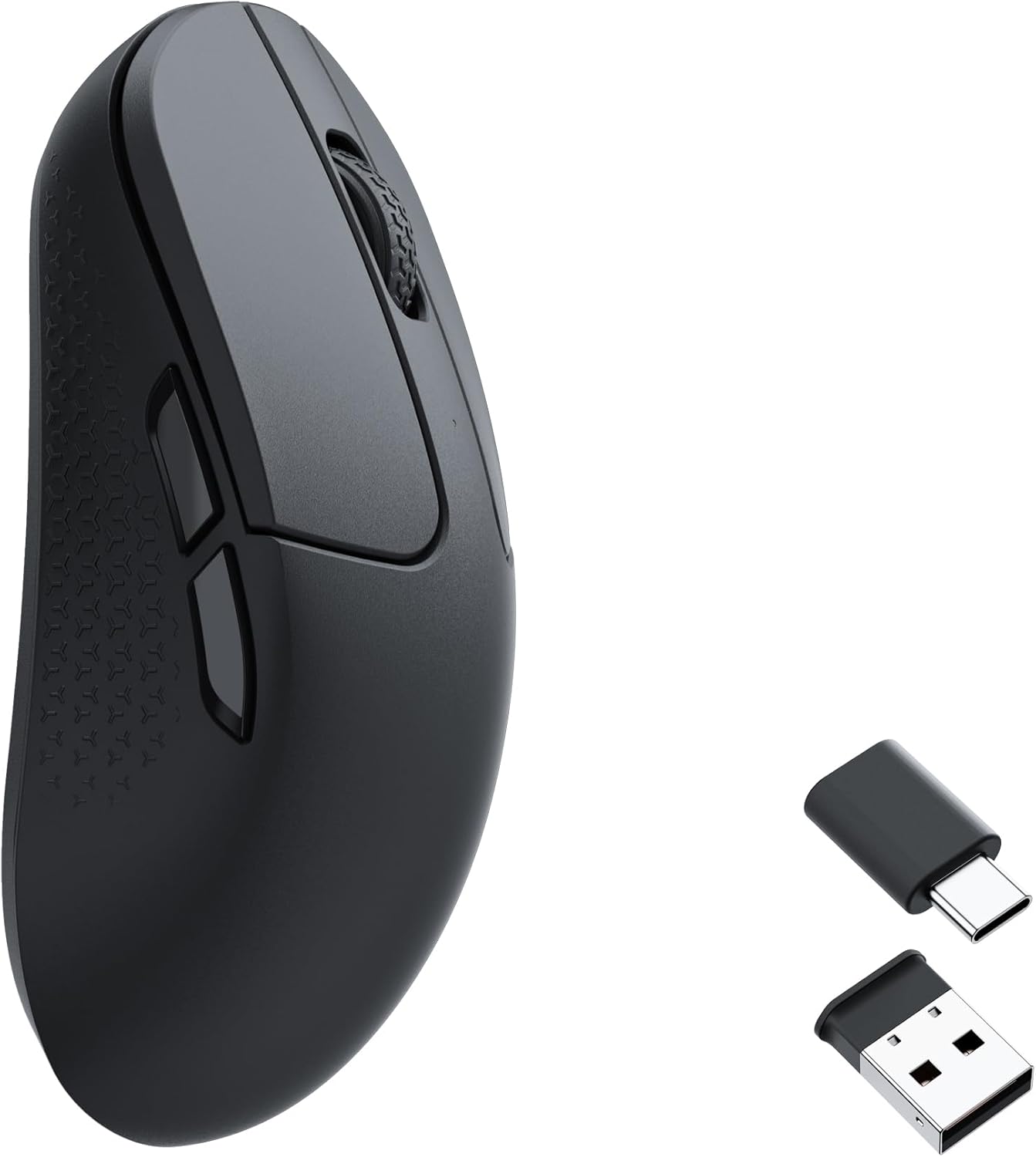 Keychron M3 Mini Wireless Optical Mouse, Bluetooth 5.1/2.4 GHz/Wired Gaming Mouse, Programmable PixArt 3395 Sensor with up to 26,000 DPI/ 650 IPS, Lightweight Ergonomic for Windows Mac Linux - Black ABS PixArt 3395 (1K Polling Rate) Black - Image 1 of 9