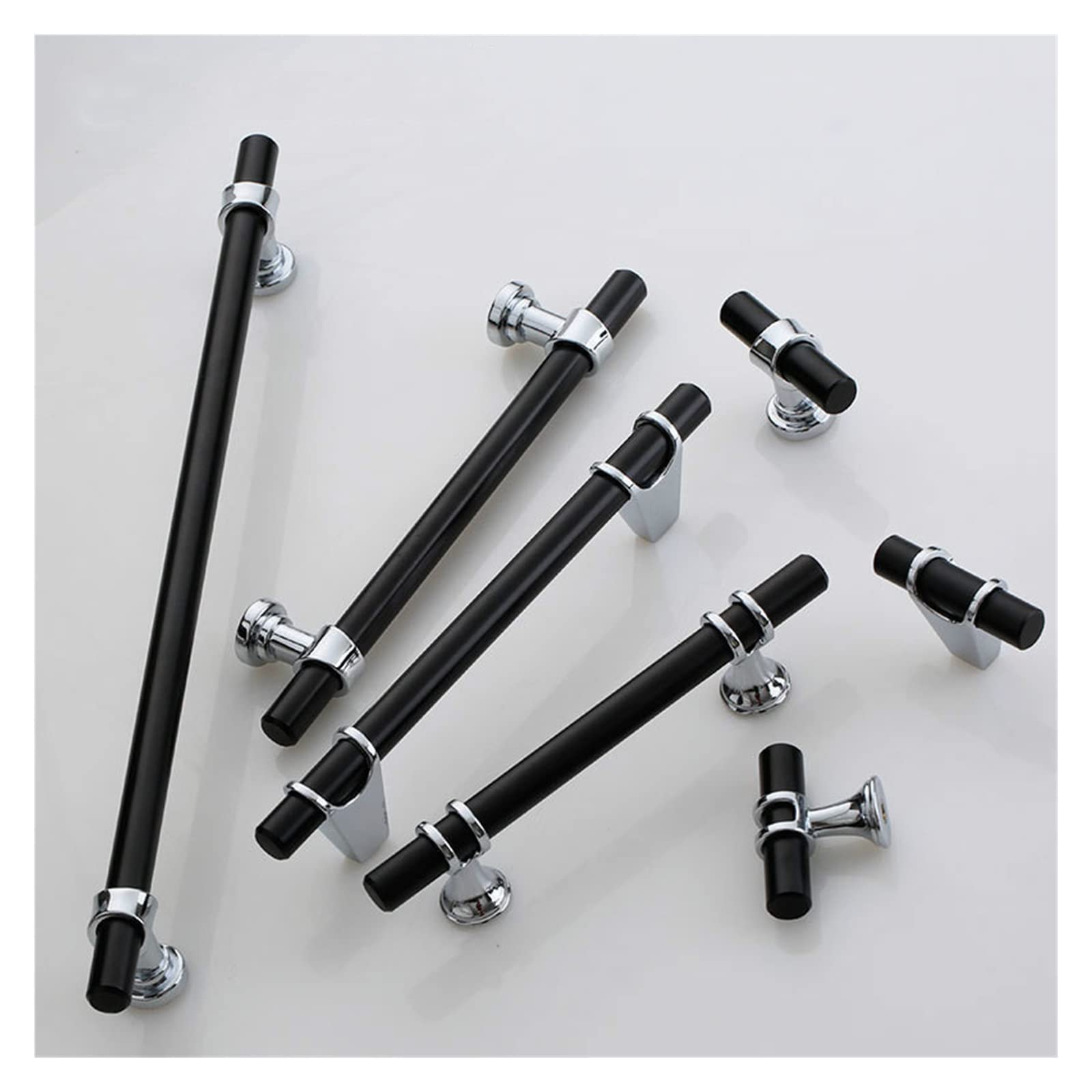 Poignées armoire longue bande ELTOX lot de 4 pour portes de cuisine et boutons tiroir minimalistes