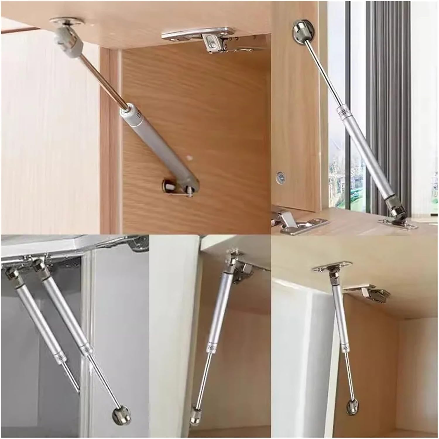 Frame Concealed Cabinet Door Hinge Door Lift Support Gas Strut Hydraulic Spring Hinge Cupboard Furniture Hardware(150N)