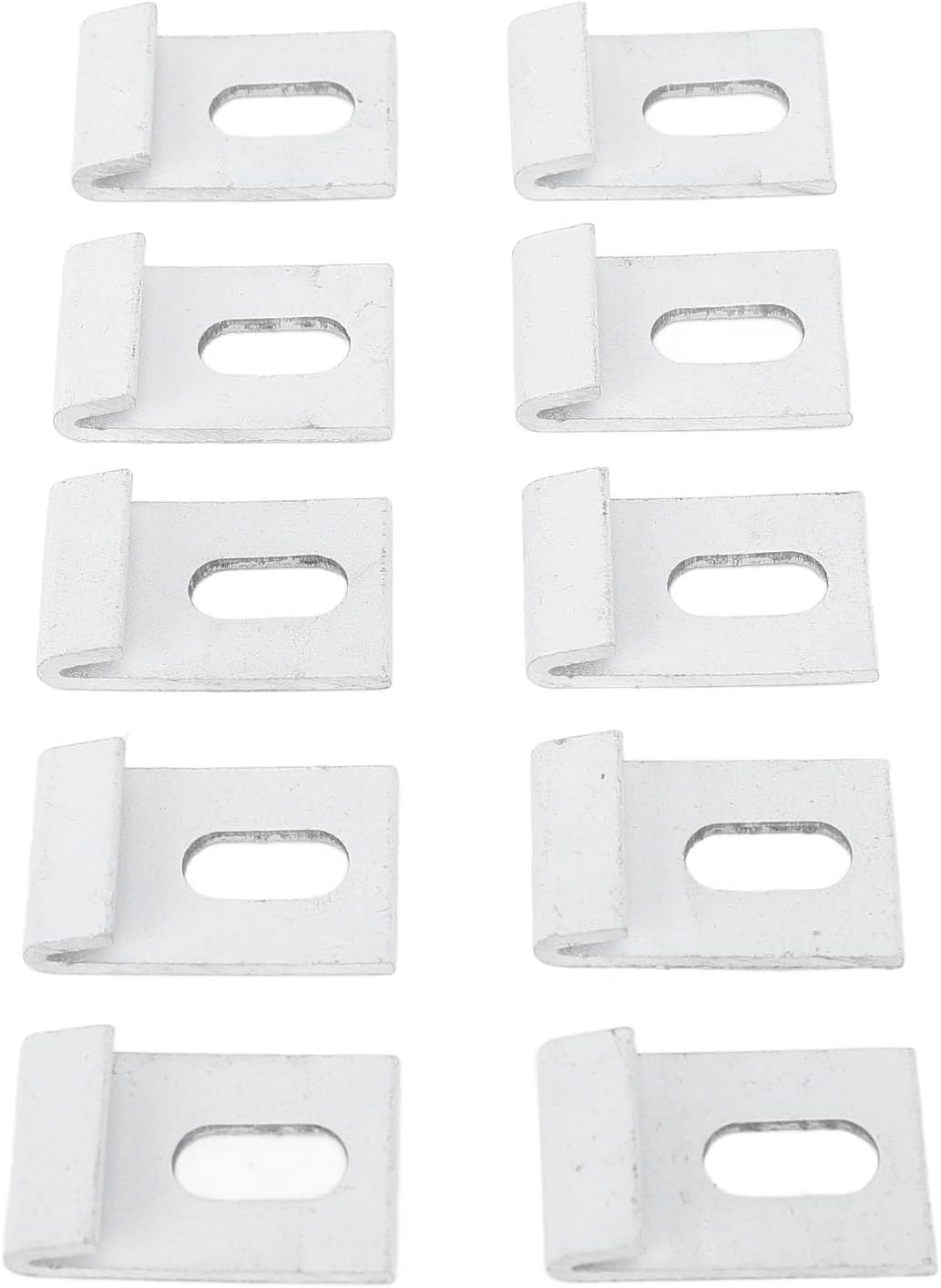Greenhouse Base Hook Set Aluminum Clips 10PCS Snap On Base Fixtures 3.3x2cm for Garden Buildings Film and Sunshade Net Greenhouse Structure Accessories