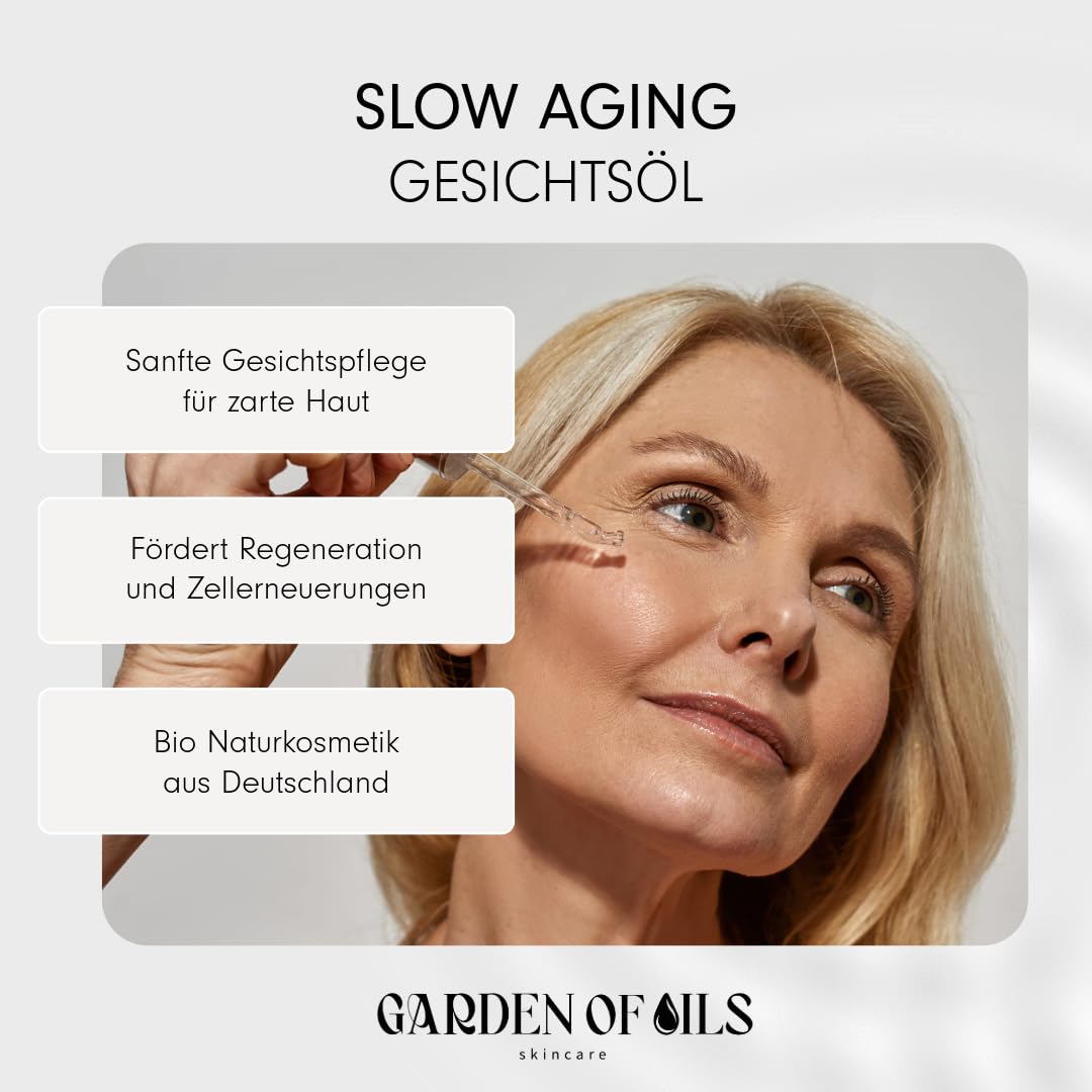 Granatapfel Gesichtsöl BIO (2x30ml Geschenkset) - Garden of Oils® - Vitalisierend & straffend - Granatapfelkern Gesichtspflege - Made in Germany …