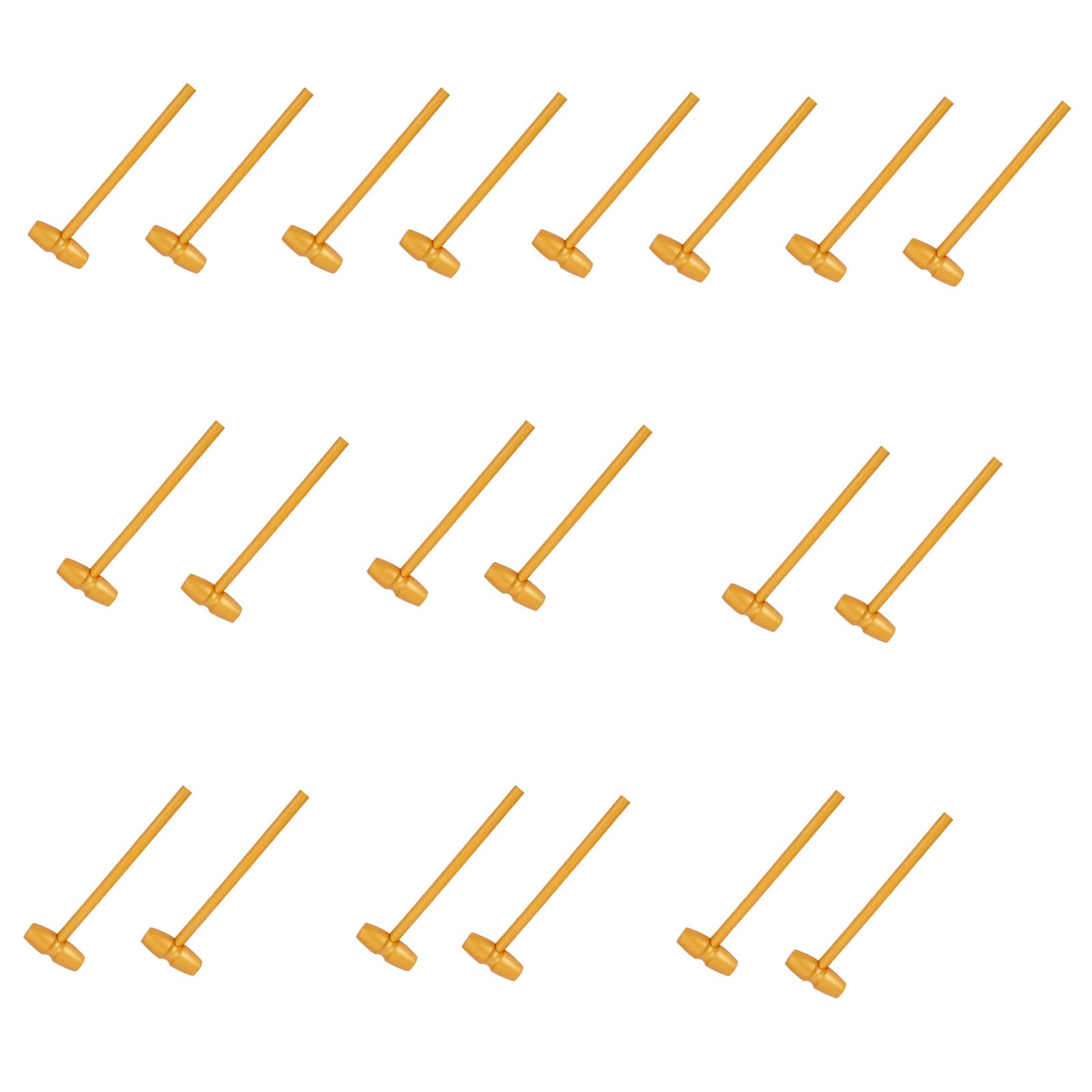 20 Pcs/Set Wood Hammers Toy Breakable Heart Hammers Lobster Seafood Mallets Cake Demold Tool for Kids Boy Girl