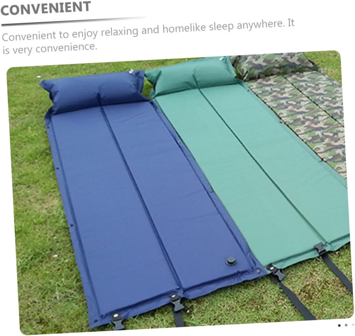 Convenient Camping Pad Portable Sleeping Mat Pillow for Outdoor Camping
