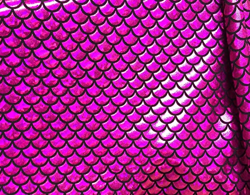 Tissu extensible dans les 2 sens pour coudre un bikini de plage ou un costume de sirène rose