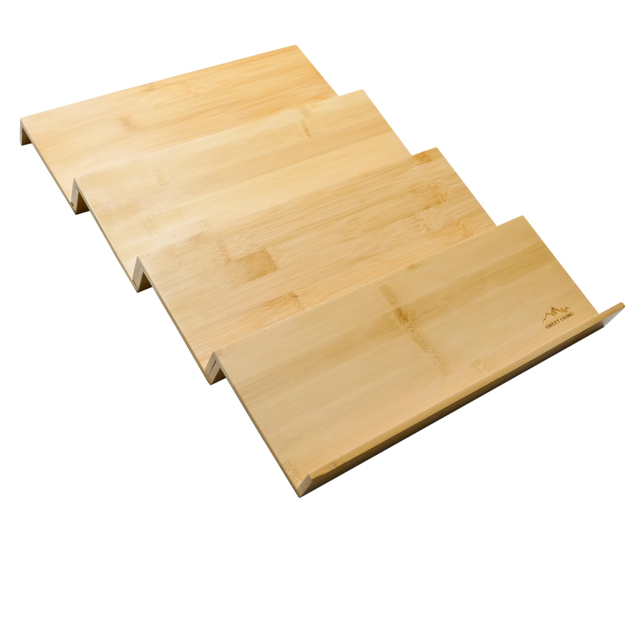 Sweet Living Bamboo 4-Tier Spice Drawer Organizer - 5