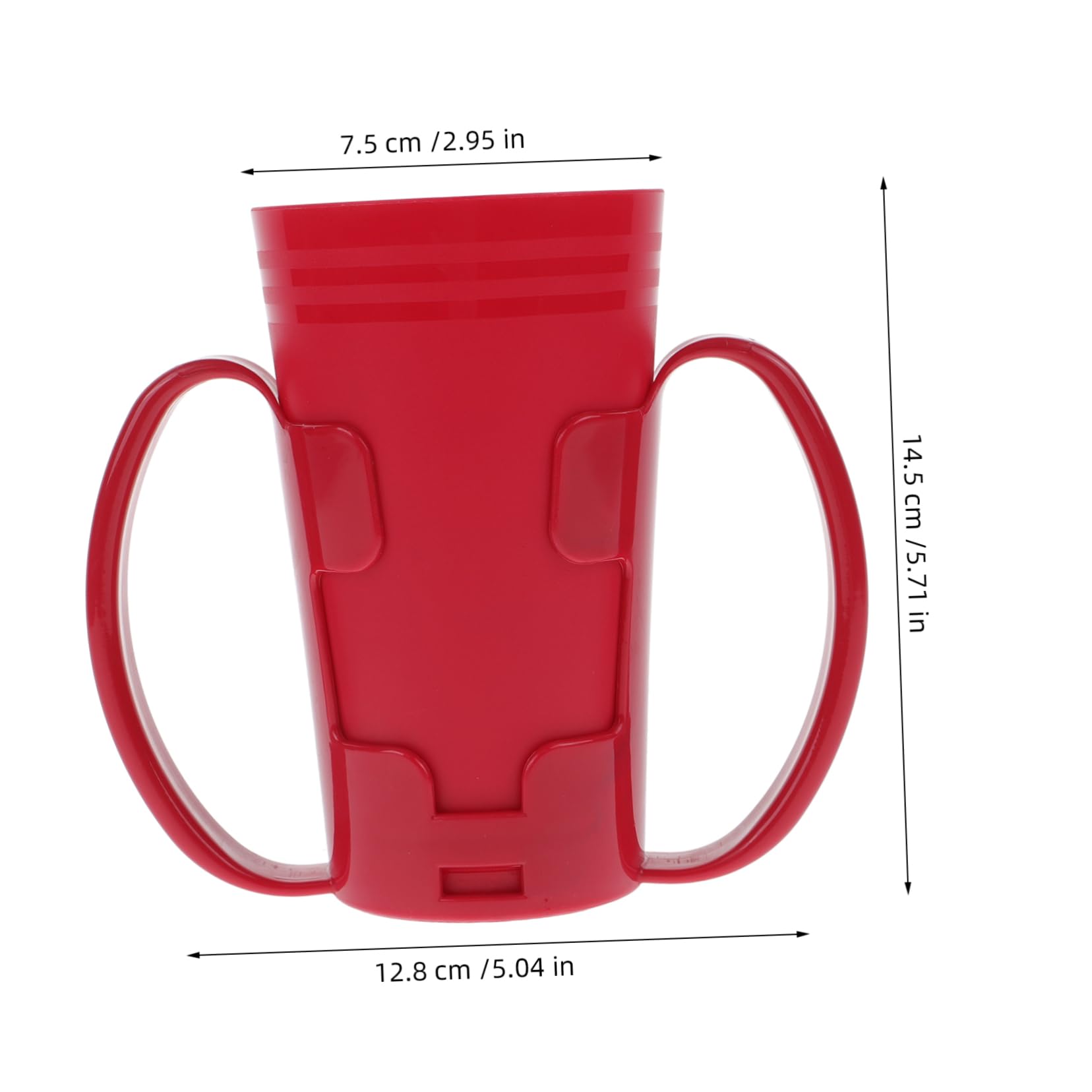 Didiseaon 3 Piezas taza de cuidado de ancianos copas de papel tazas para adultos de agua para adultos café s entrometidas para de alimentación líquida el plastico rojo