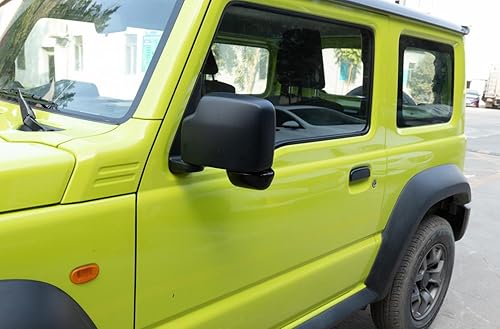 Miniatura 9 de Paquete de 2 espejos retrovisores laterales para Jeep Wrangler TJ 1997-2006, accesorios exteriores ajustables con rotación de 360 grados, gran