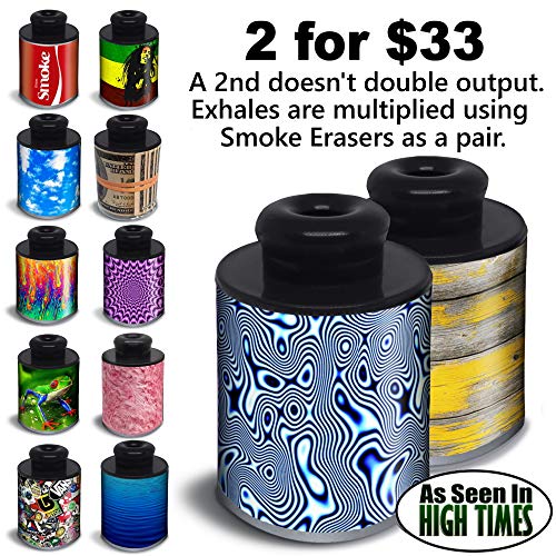 Smoke Erasers (2 Personal Air Filters) Rotate 2 for Unlimited Exhales. Game Changing
