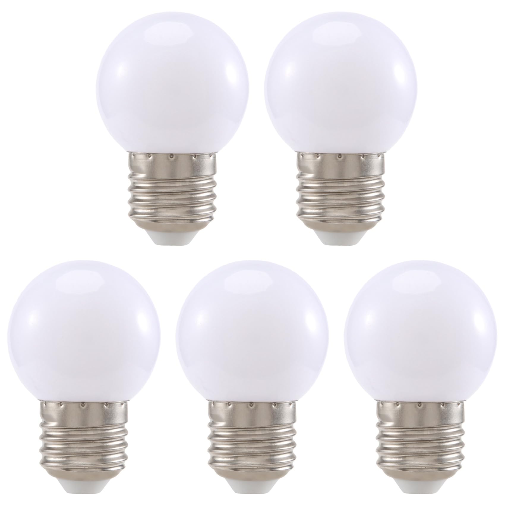 Ricardonty 5 Pieces E27 0.5W AC220V White Incandescent Lamp Bulb Decoration Lamp