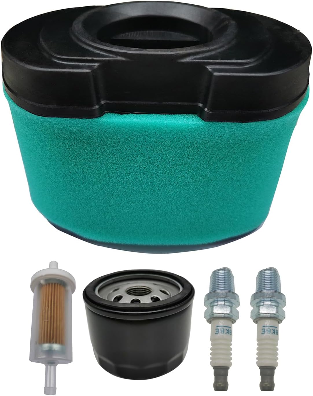 792105 Air Filter and 696854 Oil Fuel Filter Replacement kit - Compatible With Briggs and Stratton 407777 445877 Engine， Replacement MIU11515 Air Filter Also compatible John Deere D170 Z425 Lawn Mower