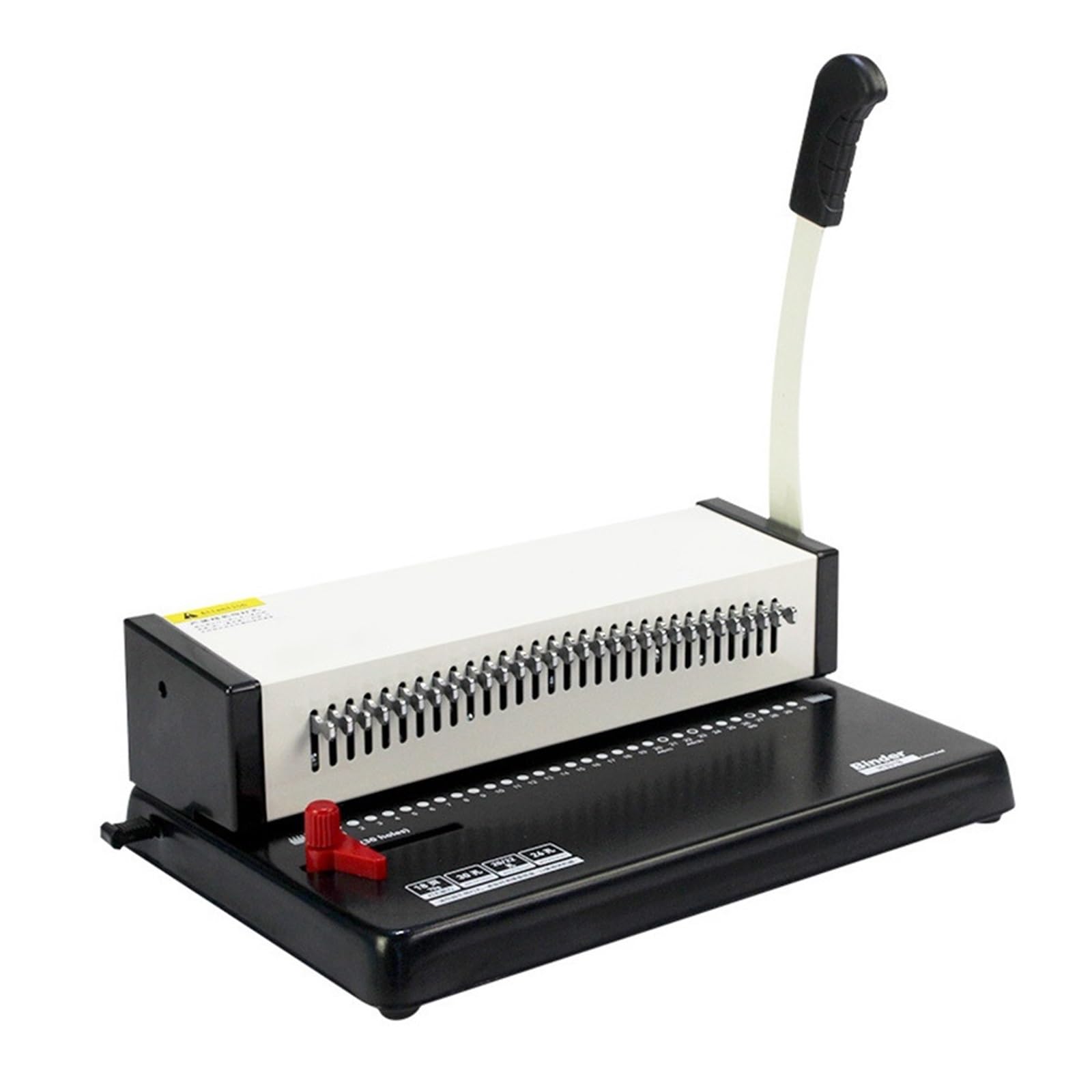 Zxzzas One Color Binding Machine, 30 Circular Holes Loose-Leaf Punching Binding Machine A4/B5/A5 Hole Manual Puncher